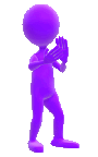 Gif animé bravo violet
